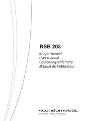 SCAN domestic RSB 203 User Manual