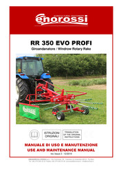 enorossi RR 350 EVO PROFI Use And Maintenance Manual