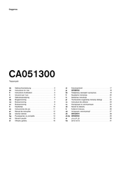 Gaggenau CA051300 Instructions For Use Manual