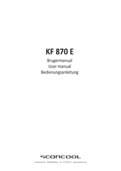 ScanCool KF 870 E User Manual