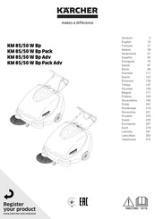 Kärcher Prof KM 85/50 W BP Pack Manual
