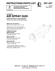 Graco 210-744 Instructions-Parts List Manual