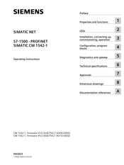 Siemens SIMATIC NET S7-1500 Operating Instructions Manual