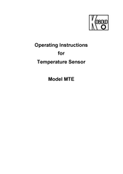 Kobold MTE Operating Instructions Manual
