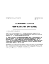 Miteq 9400 Series Manual
