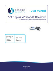 Sea-Bird Scientific SBE 16plus V2 SeaCAT Recorder User Manual