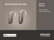 oticon BTE SP Instructions For Use Manual