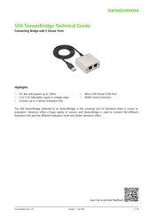 SENSIRION SEK-SensorBridge Technical Manual