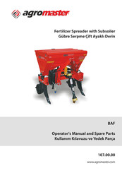 agromaster BAF Series Operator's Manual And Spare Parts