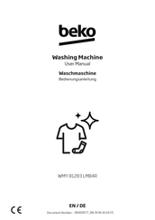 Beko WMY 81283 LMB4R User Manual