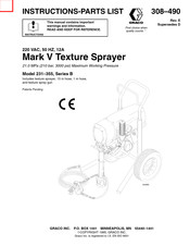 Graco Mark V B Series Instructions-Parts List Manual