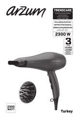 Arzum TRENDCARE AR 5060 Instruction Manual