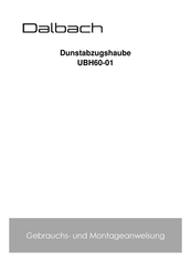 Dalbach UBH60-01 Instruction Manual