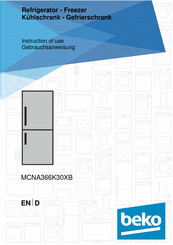 Beko MCNA366K30XB Instructions Of Use