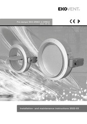 EKOVENT EKO-SRBG1-R Installation And Maintenance Instructions Manual