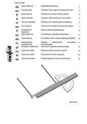 Mafell 202069 Operating Instructions Manual