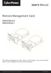 CyberPower RMCARD401 User Manual
