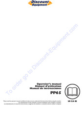 Discount Equipment PP65 Operator's Manual