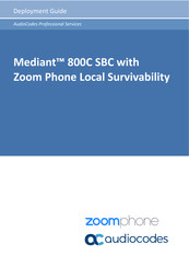 AudioCodes Mediant 800C SBC Deployment Manual