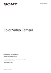 Sony SRG-A40 Operating Instructions Manual
