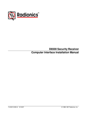 Radionics D6500 Installation Manual