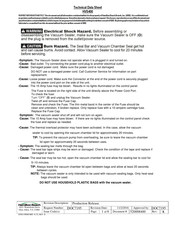 Hamilton Beach HVS400 Technical Data Sheet