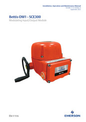 Emerson Bettis OM1-SCE300 Installation, Operation And Maintenance Manual