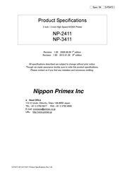Nippon Primex NP-3411 Manual