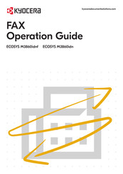Kyocera ECOSYS M3860idnf Operation Manual