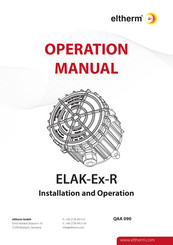 eltherm 0X80074 Installation And Operations