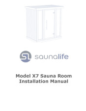saunalife X7 Installation Manual
