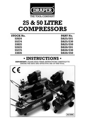 Draper 55275 Instructions Manual