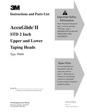 3M AccuGlide II STD Instructions And Parts List