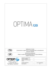 OMGA OPTIMA 120 Operation Manual