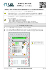 ASL INTERCOM INTEGRA-07 Wall Mounting Instructions