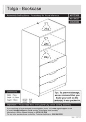 Argos Tolga 496/0885 Assembly Instructions Manual