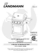Landmann 42209 Assembly, Care And Use Instructions