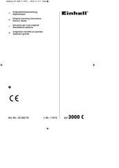 EINHELL 23.382.70 Operating Instructions Manual