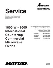 Amana MENUMASTER UFS18E Service Manual