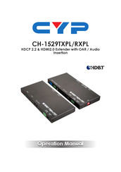 CYP CH-1529RXPL Operation Manual