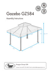 PARAGON OUTDOOR GZ584 Assembly Instructions Manual