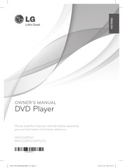 LG DP521 Owner's Manual