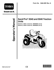 Toro Sand Pro 5040 Operator's Manual