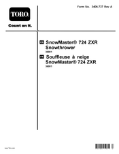 Toro SnowMaster 724 ZXR Operator's Manual