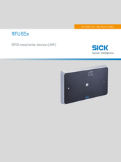 SICK RFU650-101 Series Operating Instructions Manual