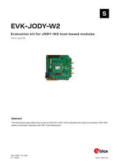Ublox EVK-JODY-W2 User Manual