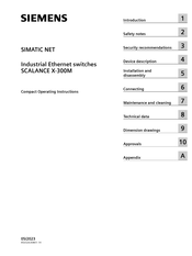Siemens SIMATIC NET SCALANCE X-300M Compact Operating Instructions