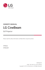LG HF60LSR Owner's Manual
