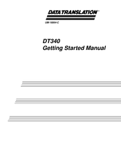 Data Translation DT340 Getting Started Manual