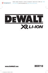 DeWalt XR LI-ION DCD710D2-QW User Manual
